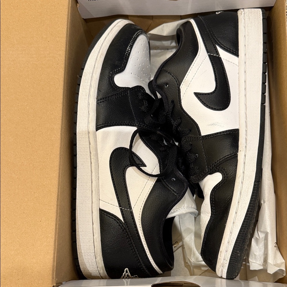 Jordan Two-Tone Black and White Sneakers